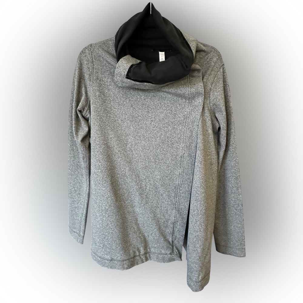 lululemon athletica Heather Gray Cowl Neck Sweater